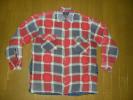 90s キルティング プリントネル シャツ 中綿 ビンテージ DICKIES