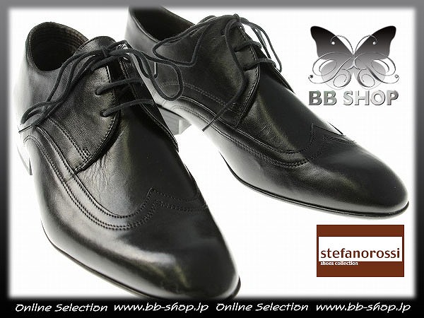 ◆8537◆ステファノロッシ 天然皮革レザービジネスシューズ27.5