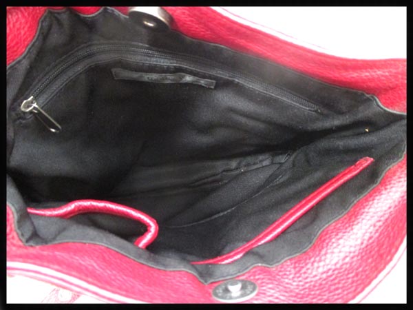 【質TS】moussy マウジー 赤 フリンジスタッズショルダー　美品