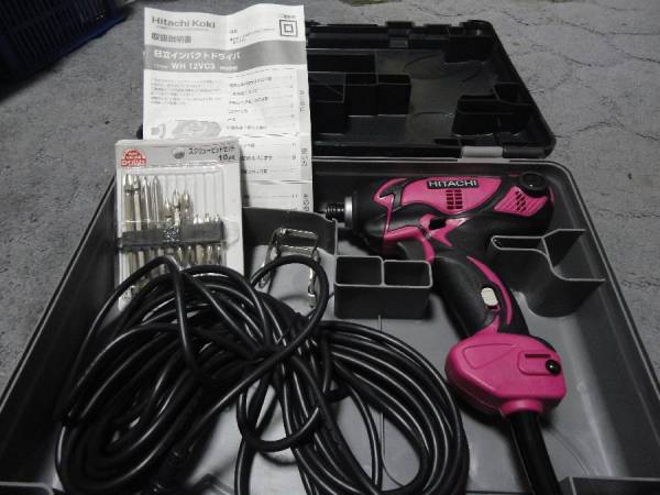 中古 動作チェックOK 日立工機 12mm インパクトドライバ WH12VC3