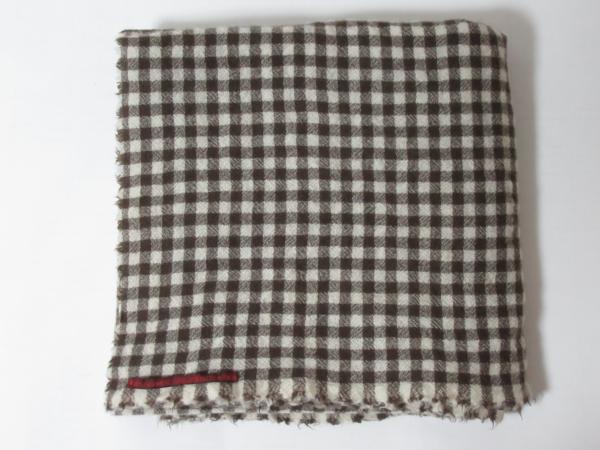 極美品 DANIELA GREGIS 100％ カシミヤ 大判 ストール チェック