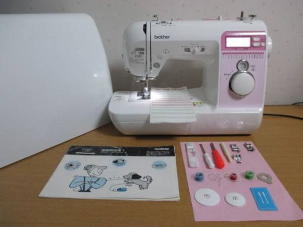 超美品 好調 ブラザーミシン teddy50-cpv0303 自糸調 針糸自通♪