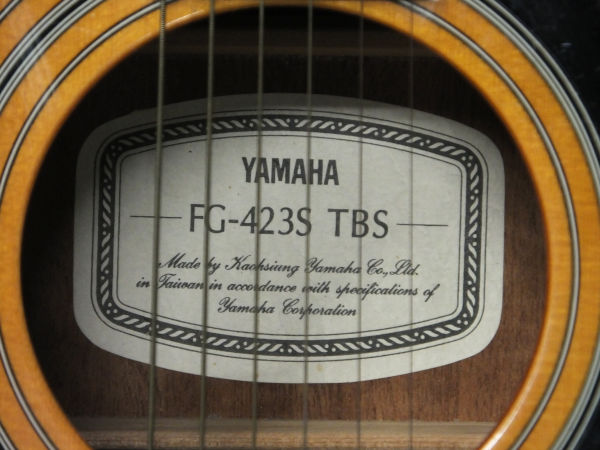 割引新品 YAMAHA FG-423S TBS アコースティックギター☆現状品 【公式