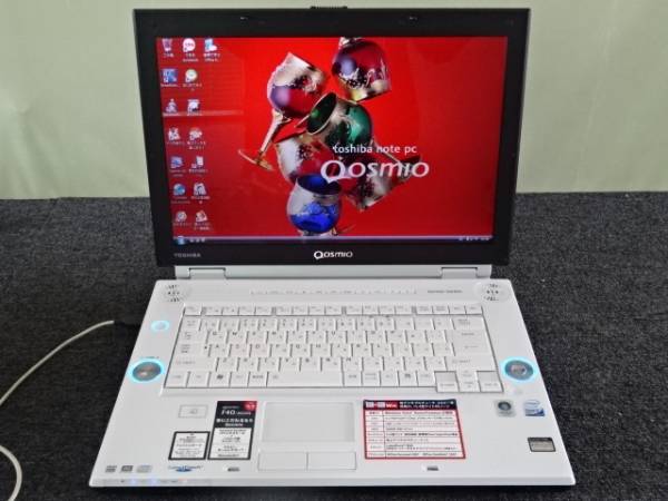 【ジャンク品】【東芝】大画面ノートパソコン　Qosmio F40/86FBL ジャンク品】【東芝】大画面ノートパソコン Qosmio F40/86FBL AVノート