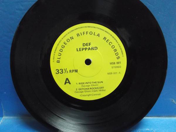 DEF LEPPARD-RIDE INTO THE SUN(1978)-7inchアナログ盤