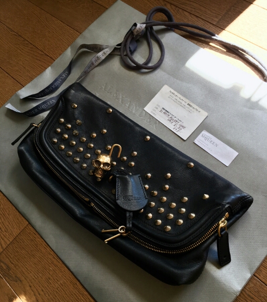 国内正規品 アレキサンダー マックイーン クラッチ バッグ 財布 