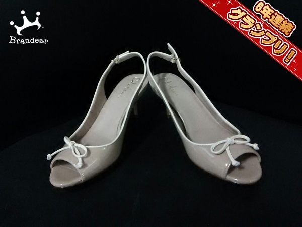 コールハーン サンダル 7B レディース 美品 グレーベージュ