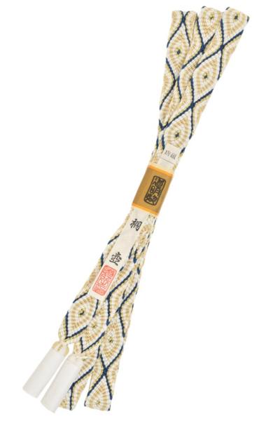 道明唐組帯締め 桐壺/濃縹×鳥の子/L898027K 道明唐組帯締め 桐壺/濃縹×鳥の子/L898027K