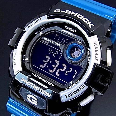 正規品CASIOカシオG-SHOCK腕時計ブルーダイバーGライドクロノ