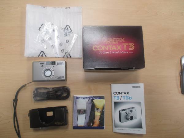 CONTAX T3 70周年モデル コンタックス 箱・取説付【難有】 カメラ