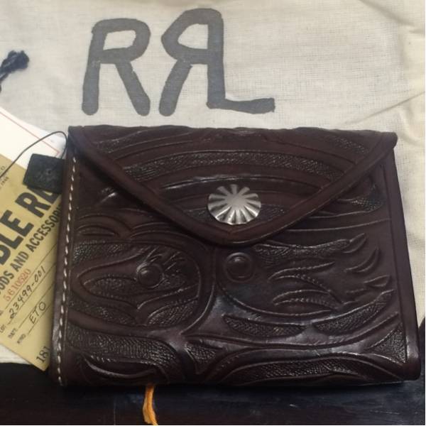 新品☆ダブルアールエルコンチョ付ウォレットrrl ralph lauren