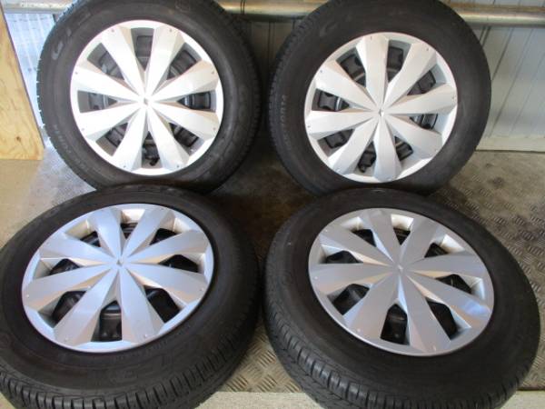 165/70R14 ☆夏タイヤ＆トヨタカバー付鉄ホイールset！☆ タイヤ