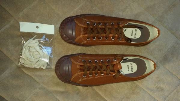 クッシュマンCUSHMAN　WW2 キャンバススニーカー未使用ブラウン