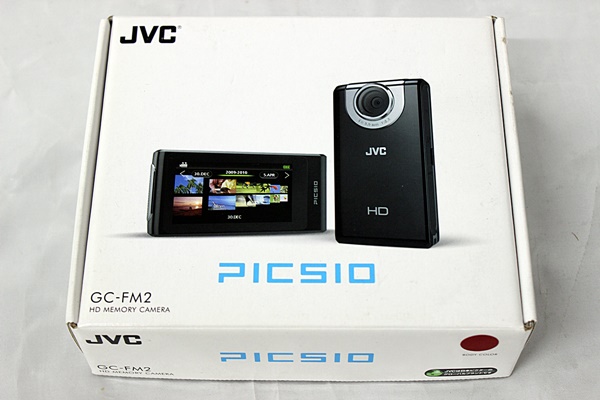 M□新品□JVC PICSIO GC-FM2□HDメモリーカメラ□ビクター□赤