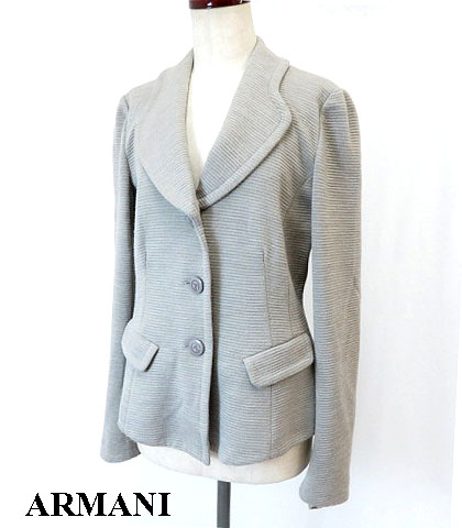 イタリア製☆正規品 アルマーニ ウールジャケット グレー 42 ARMANI 