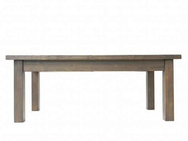 無印 MUJI タモ材 木製 テーブル M-LT450 幅90cm 引出付O1739745