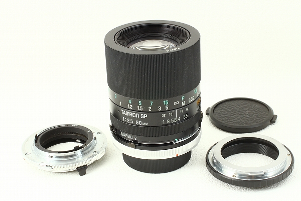 極美品 Tamron SP 90mm 2.5 マウントアダプター3種類 @1312 SP 90mm F2.5