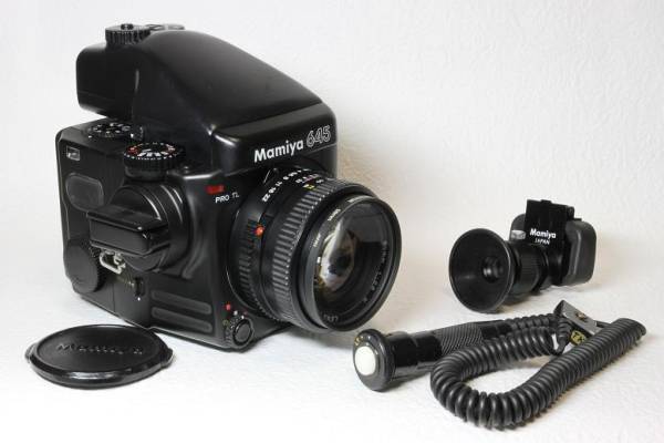 ☆レリーズ、マグニ付き☆ マミヤ645 PRO TL レンズ付き