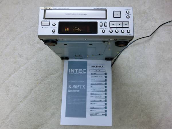 良品】ONKYO カセットデッキ インテック205シリーズ K-505X(S) ONKYO