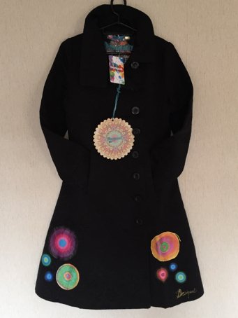 新品＊送料無＊半額以下 Desigual デシグアル ロングコート 36 
