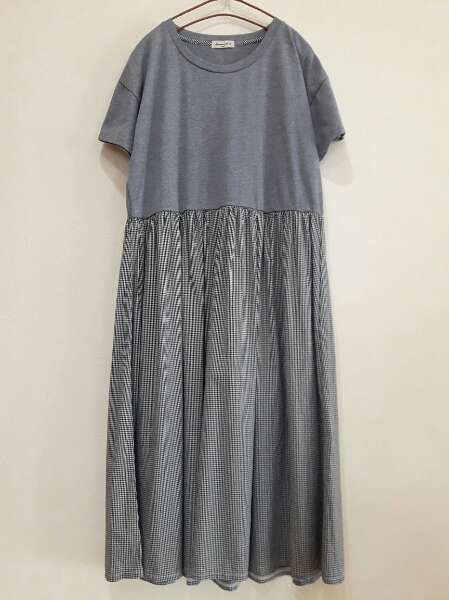 sm2★千鳥格子が可愛い・どっきんぐワンピース★美品