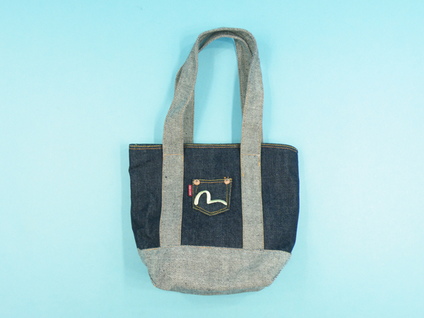 極上 EVISU エヴィス デニム トートバッグ 刺繍 カモメ #6139