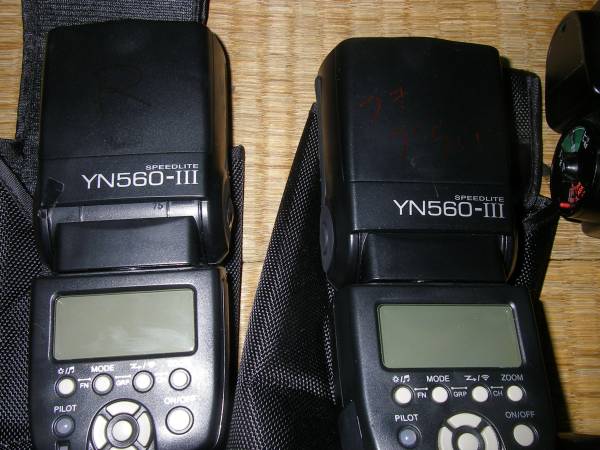 Yongnuo Speedlight YN560 III/Sunpak フラッシュ ストロボ3台