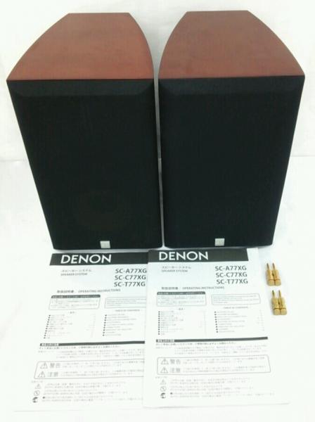 ●DENON デノン スピーカー SC-A77XG ペア バナナプラグ4本付