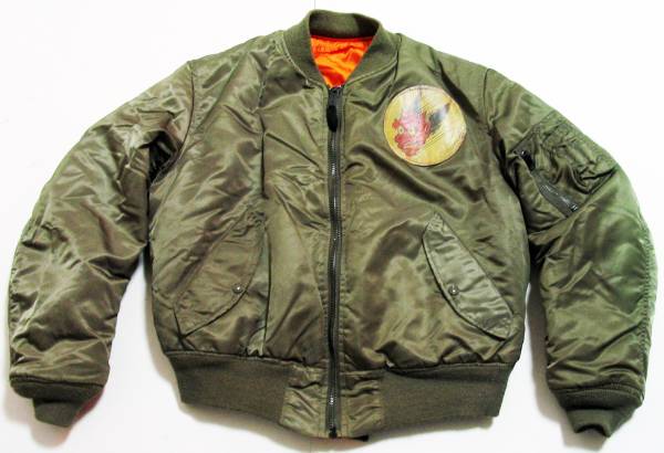 希少 USA製 AVIREX アビレックス MA-1 B-29 SAIPAN カーキ M