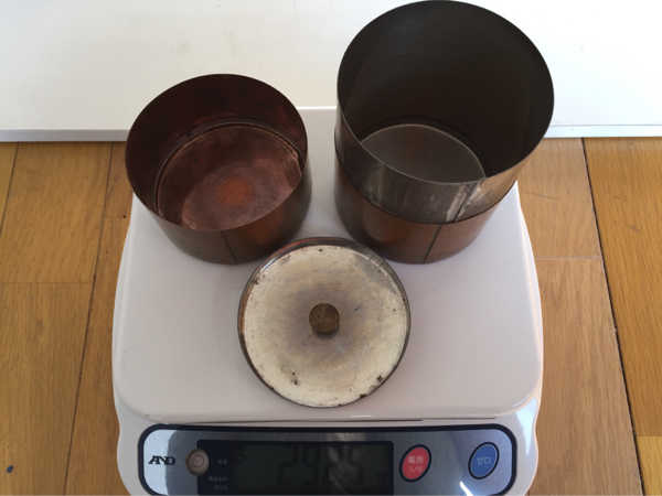 煎茶道具 開化堂記 銅 茶缶 茶筒 茶入 開化堂