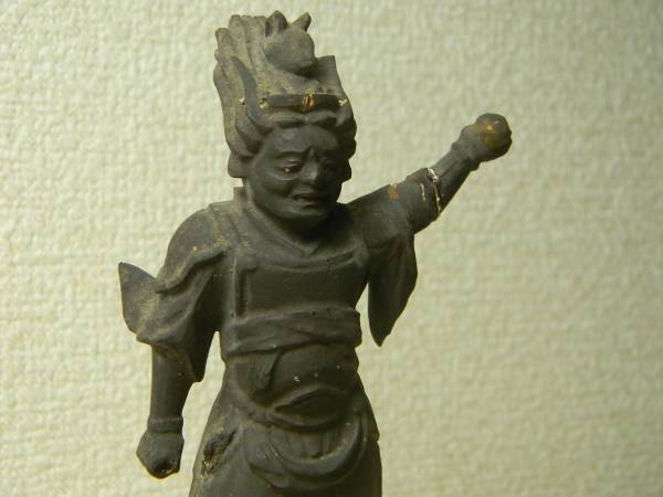 立像 木彫 守護神 仏教美術 厨子 置物 天部 仏像 検仏像天部大日
