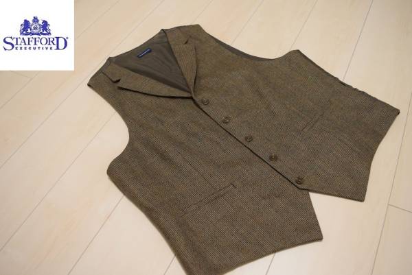 極美品　スタフォード ウール ベスト XL