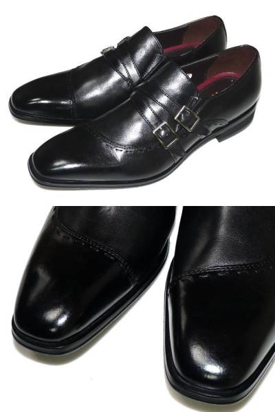 マドラス Via cammino by madras 革靴 24.5cm 美品 ストラップ