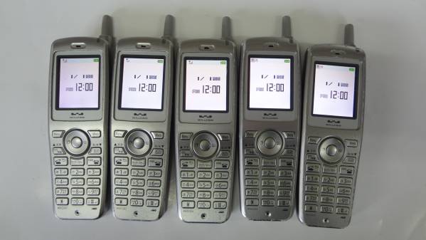 1円～ Willcom PHS携帯電話 WX220J（S） 5台セット 中古 WILLCOM PHS