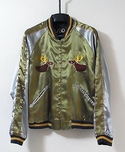 テーラー東洋 龍×鹿 リバーシブルスカジャン 黒緑 L ジャケット