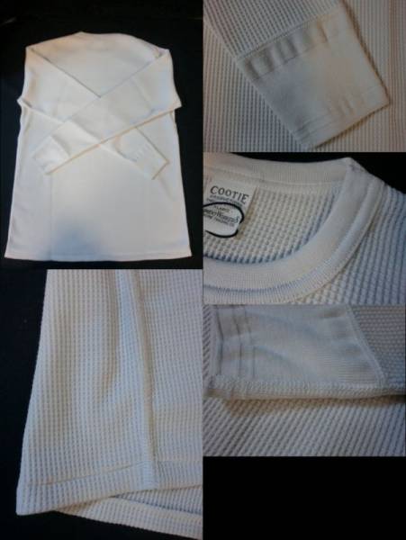 COOTIE 16S305 ワッフルサーマルロンT オフホワイト【未着用品】