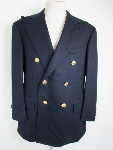 【ポロラルフローレン】ダブルジャケット ネイビー B8-49