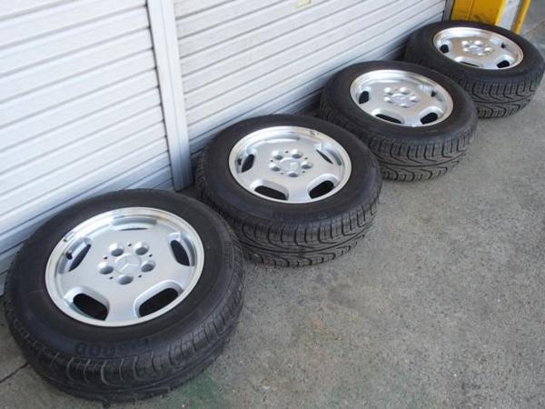 ベンツ Eクラス W210 前期 15×7J +37 205/65R15 4本 (M044007)