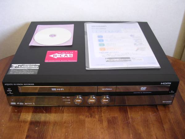VHSダビングに最適 SHARP DVD AQUOS 『正常動作品』 DV-ACV52#61
