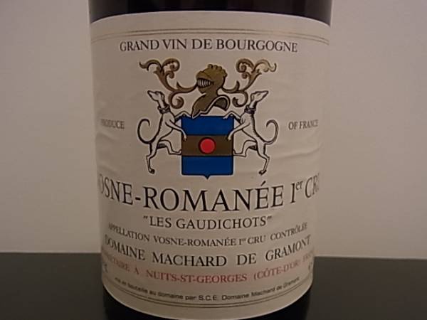 Domaine Machard Gramont 1cru Les Gaudichots 2002
