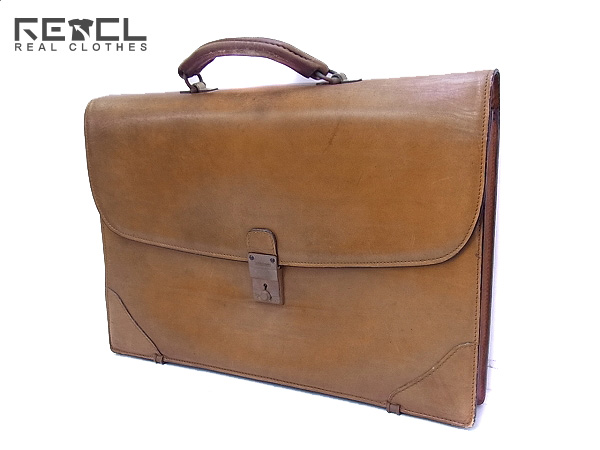 Schlesinger/シュレジンジャー レザーブリーフケース ブラウン