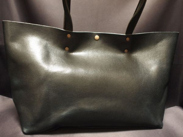 ハンドメイド高級本革鞄ヌメ革CレザーボストートバッグNV430