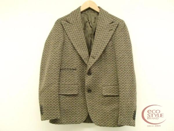 ◇GABRIELE PASINIガブリエレパジーニ ヘリンボーンジャケット44