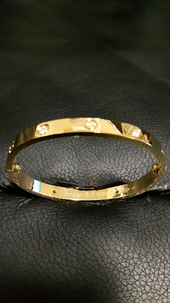 送料無料 カルティエ ラブブレス イエローゴールド