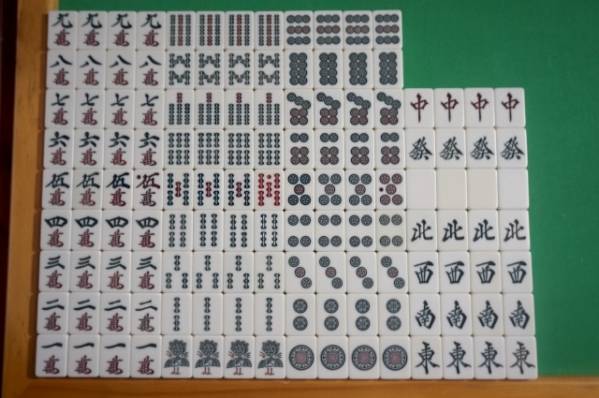 全自動麻雀卓 雀豪DOME/ドーム 専用麻雀牌 青 中古1セット 管理番号