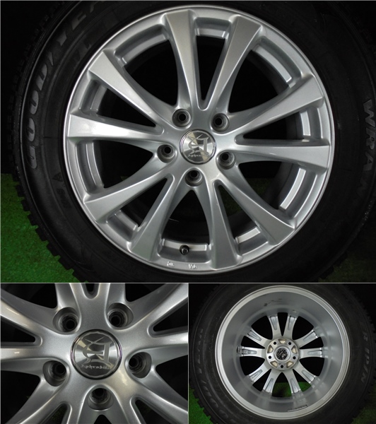 ☆良品☆バリ山 225/65R17 7J 48 エクストレイル CX-5【G088Y1】