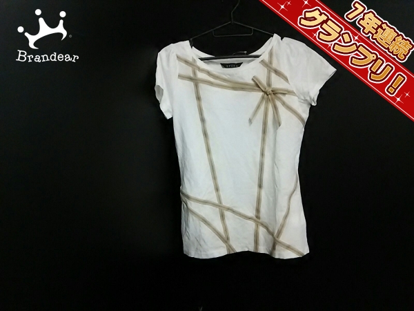 エポカ 半袖カットソー 40 レディース 白×ベージュ×ブラウン