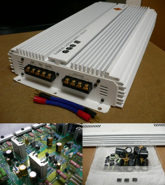 SCAN スキャン S800 2ch ハイパワーアンプ 部品交換済み(アンプ)｜売買