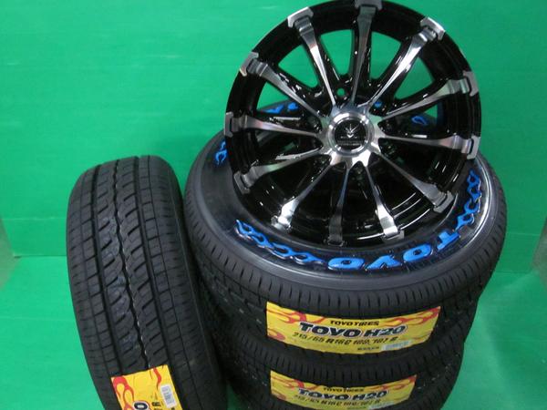 17インチ + 215/60R17 H20 ホワイトレター 200系 ハイエース