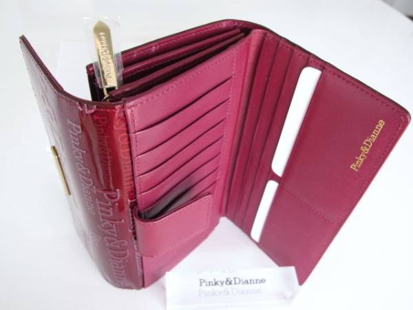 Pinky&Dianne☆ピンキー＆ダイアン☆多収納な長財布☆ボルドー☆ 長